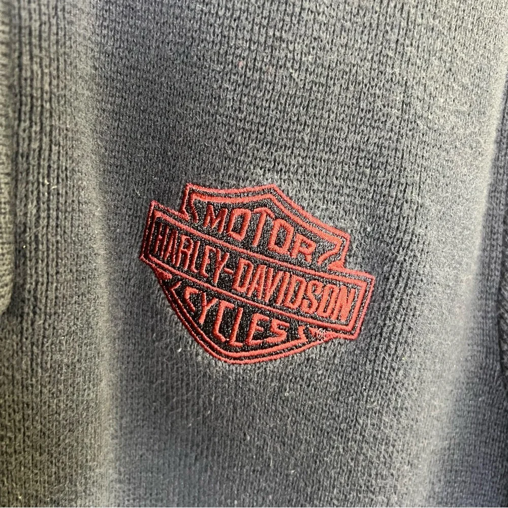 Harley Davidson Quarter Zip Sweater Size XL - Picture 6 of 8